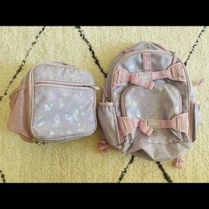 Pottery Barn Kids Butterfly Backpack Lunchbox